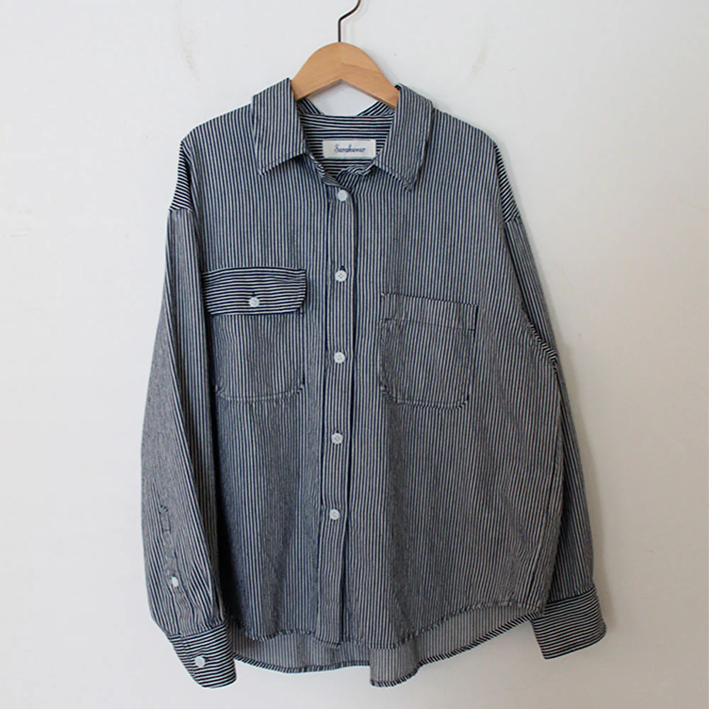 Sarahwear - Chemise Ranch Hickory - Indigo Ecru