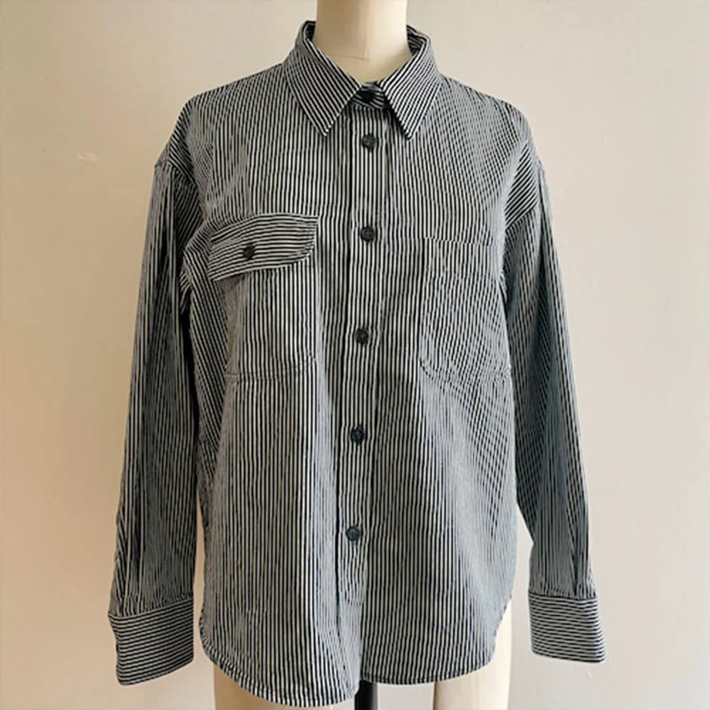 Sarahwear - Chemise Ranch Hickory - Indigo Ecru - Image 3