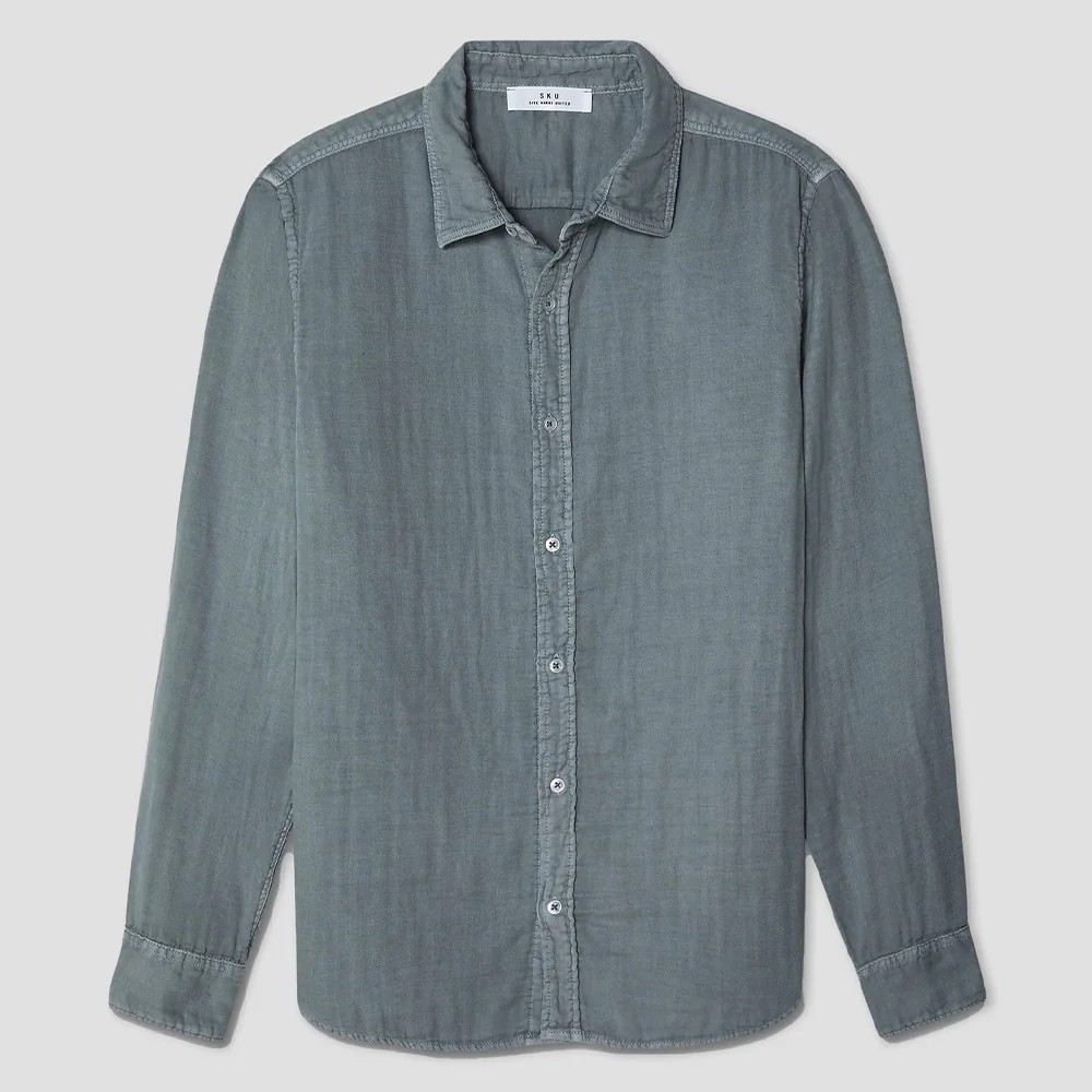 Save Khaki United - Chemise en Gaze - Petrol