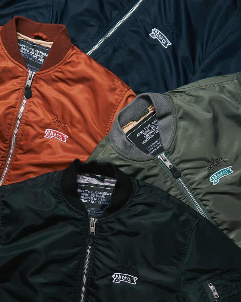 Schott x Merci - Bomber Vintage - Marron - Image 6