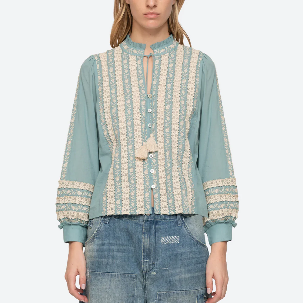 Sea NY - Blouse Kristen - Bleu Ciel - Image 2