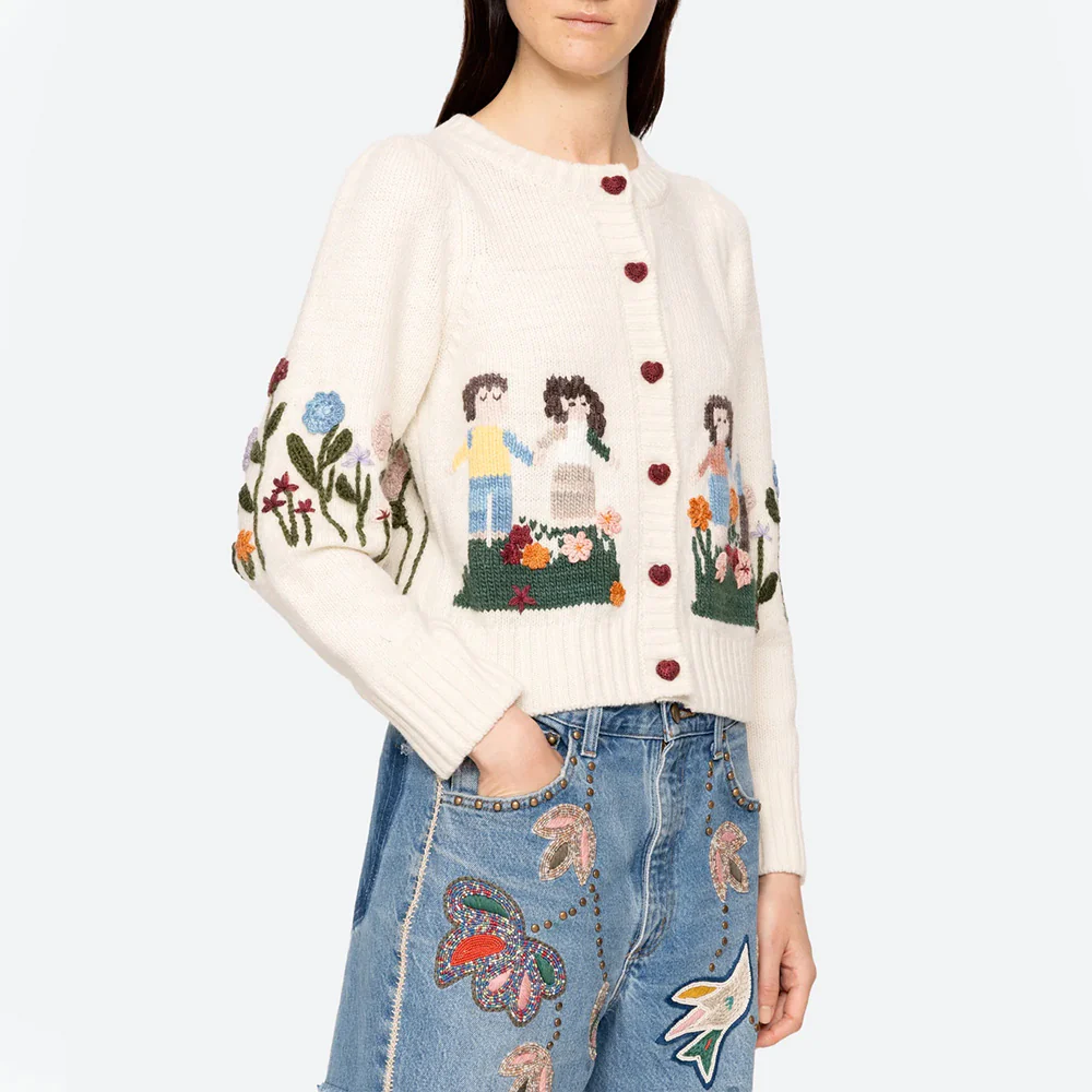NE PAS REACTIVER PLEASE // Sea NY - Cardigan Wendie - Blanc - Image 3