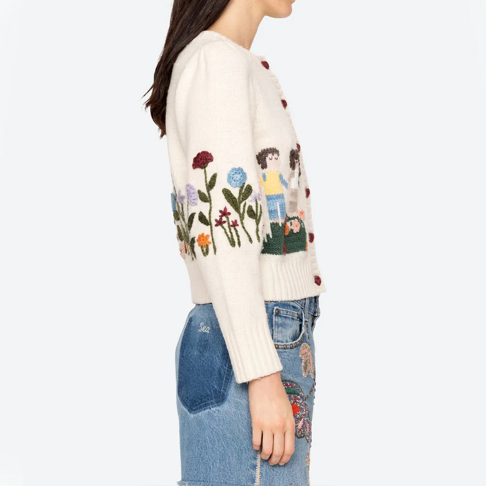 NE PAS REACTIVER PLEASE // Sea NY - Cardigan Wendie - Blanc - Image 4