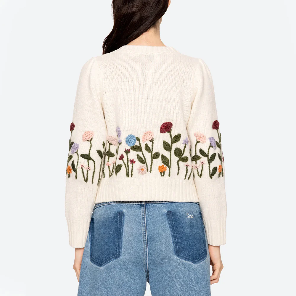 NE PAS REACTIVER PLEASE // Sea NY - Cardigan Wendie - Blanc - Image 5