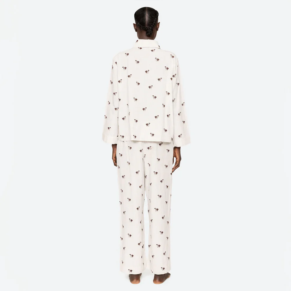 Sea NY - Ensemble de Pyjama Ruthie - Blanc et Marron - Image 3