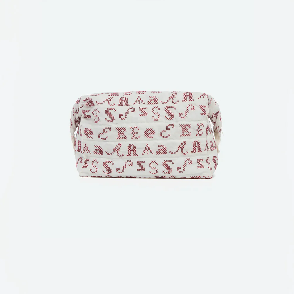 Sea NY - Trousse de toilette brodée - Crème
