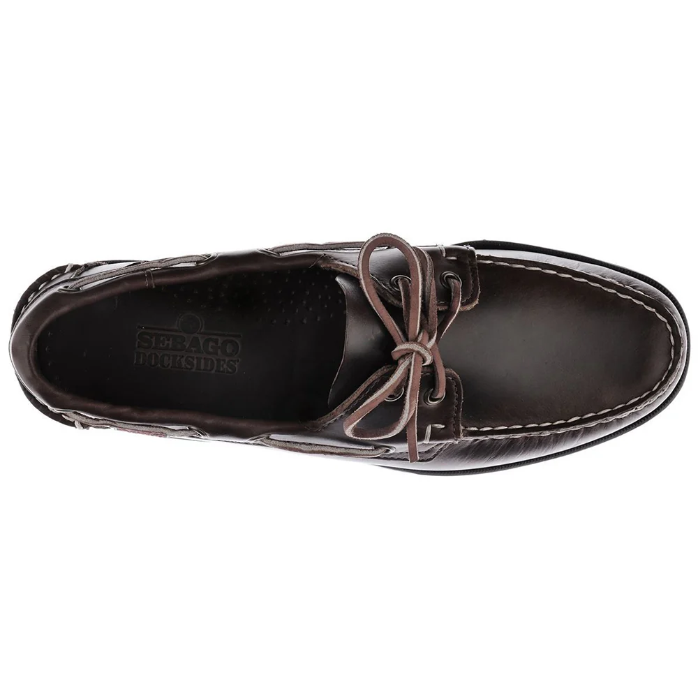 Sebago - Mocassins Portland Waxed - Marron - Image 4