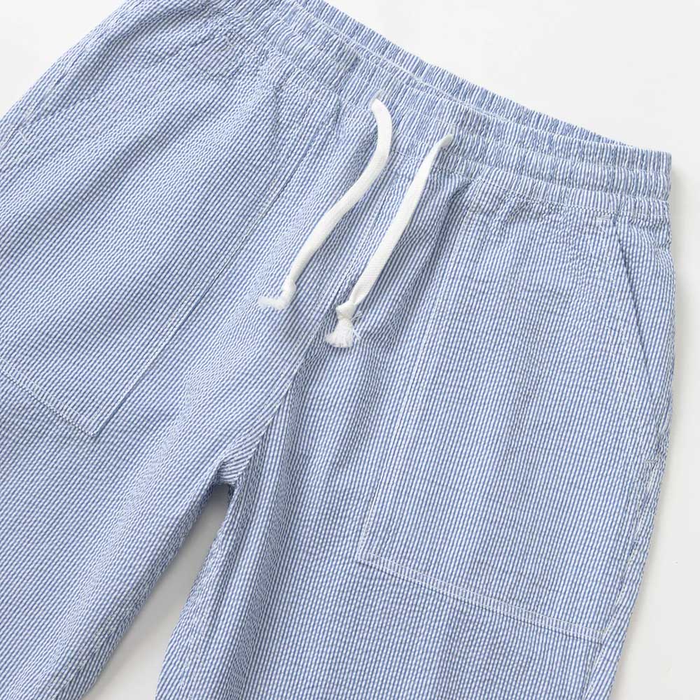 Service Works - Pantalon Chef Seersucker - Bleu à rayures - Image 3