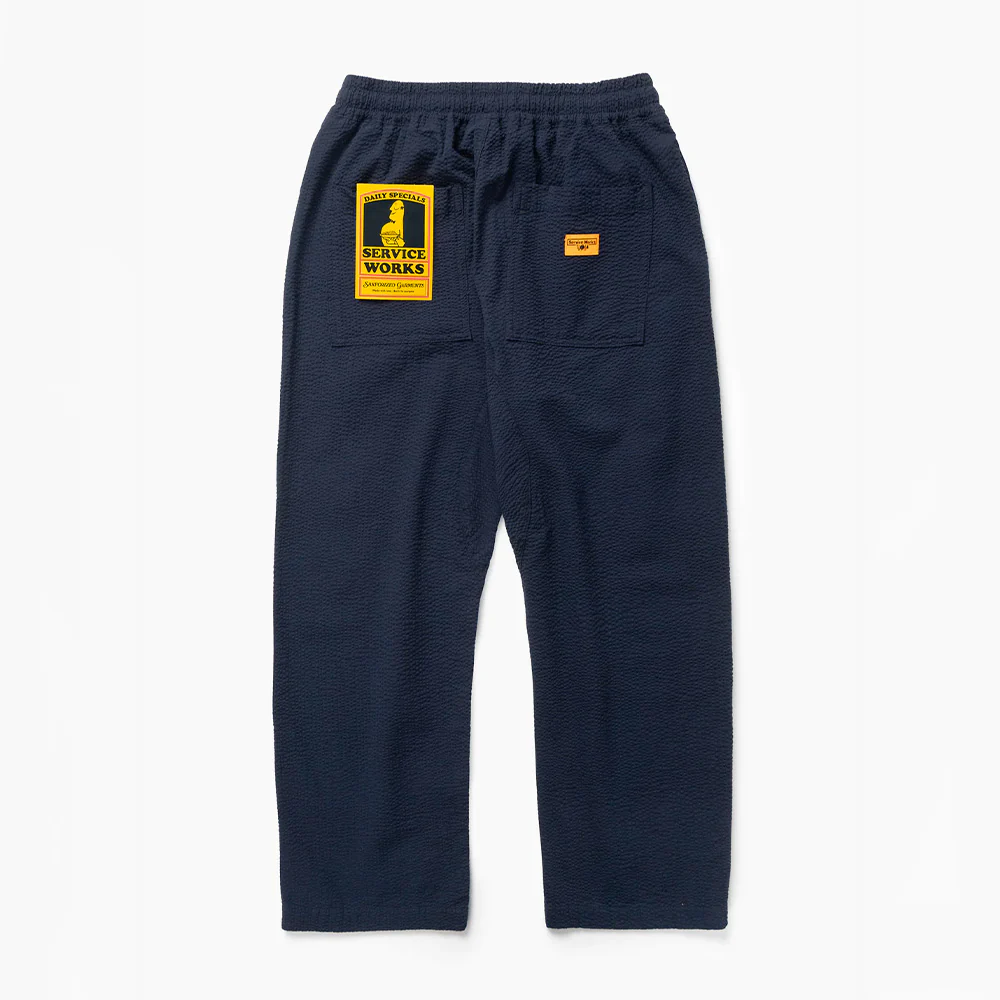 Service Works - Pantalon Chef Seersucker - Marine - Image 2