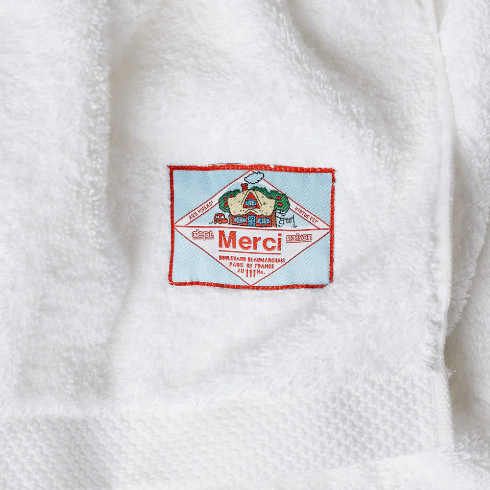 Serviette de bain en éponge - Blanc Brume - Image 3