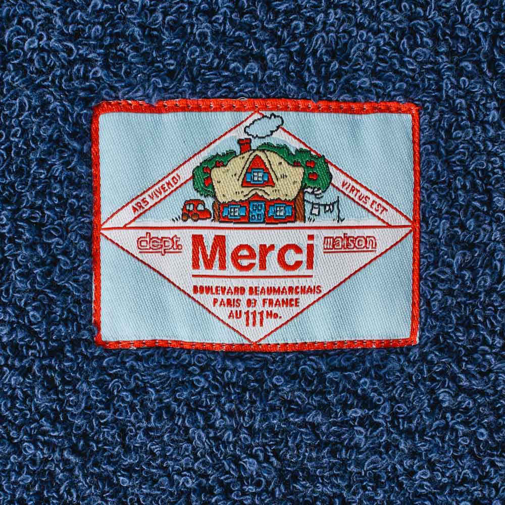 Serviette de bain en éponge - Bleu Nuit - Image 6