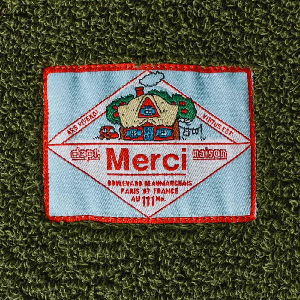 Serviette de bain en éponge - Kaki Ombre - Image 6