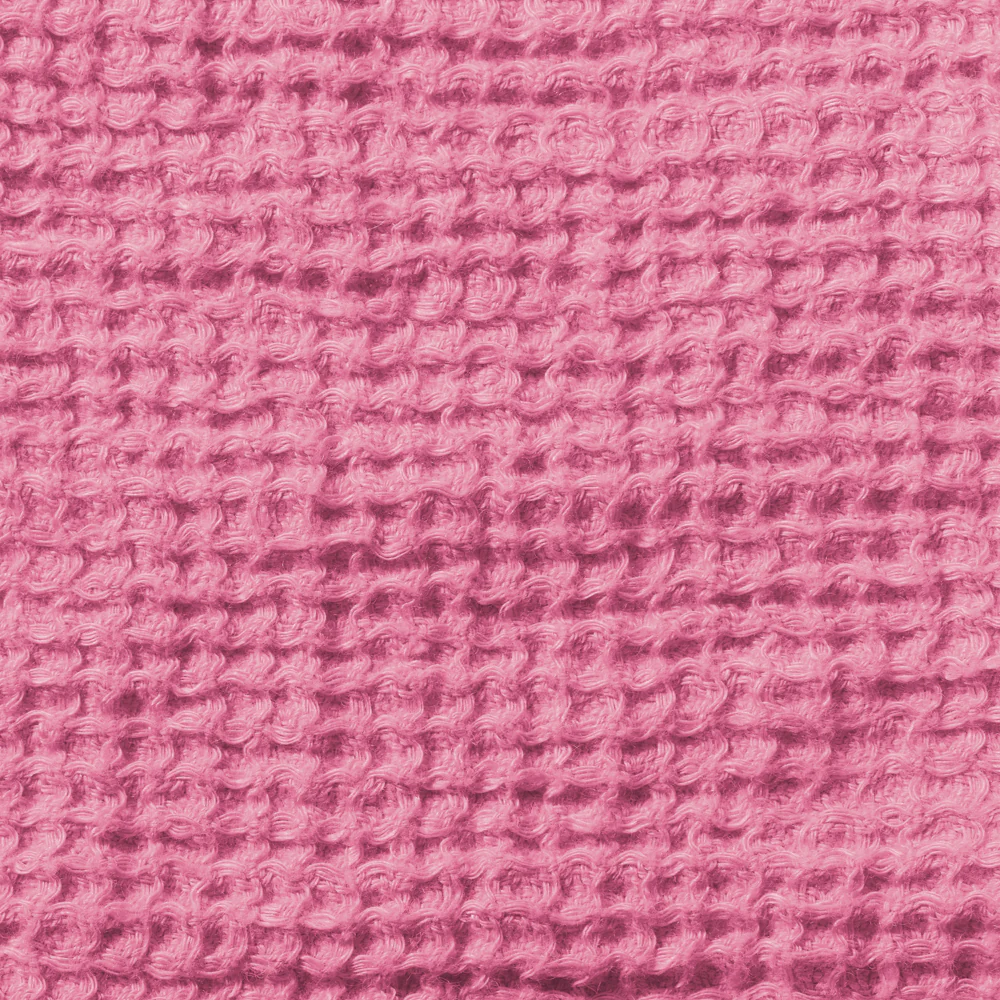 Serviette de bain en lin - Waffle - Rose Garance - Image 7