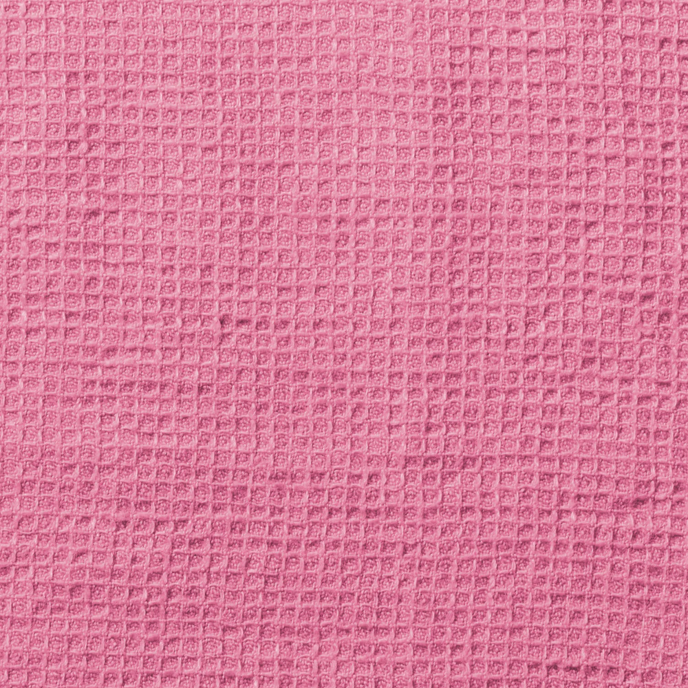Serviette de bain invité en lin - Nid d'abeille - Rose Garance - Image 3