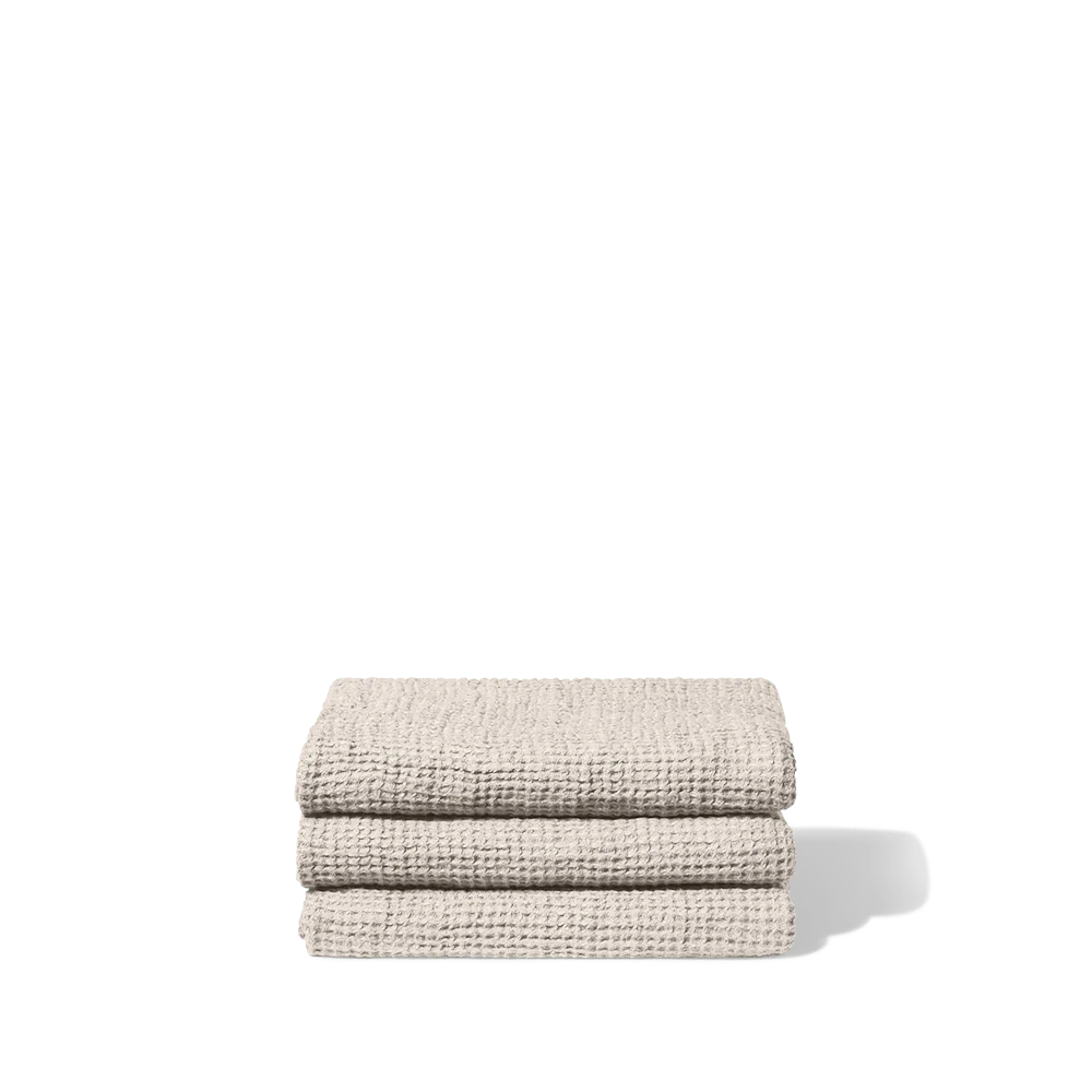 Serviette de bain en lin - Waffle - Pierre - Image 4