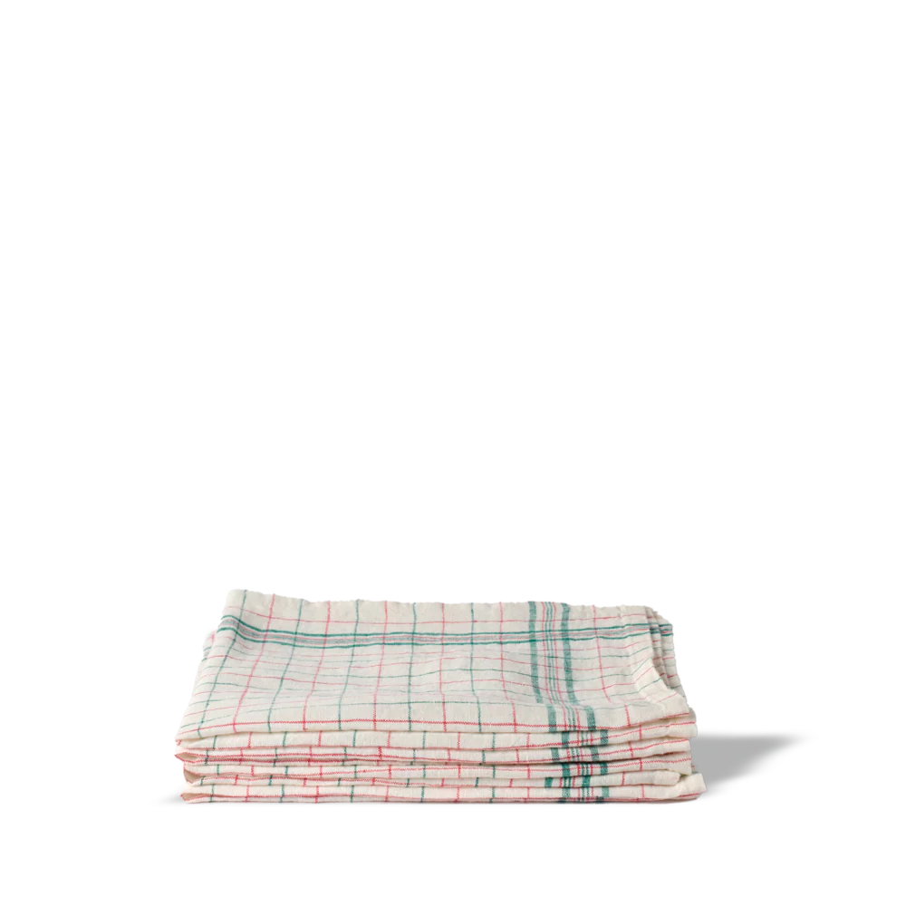 Serviette de table en lin lavé - Office Rose Vert - Image 3
