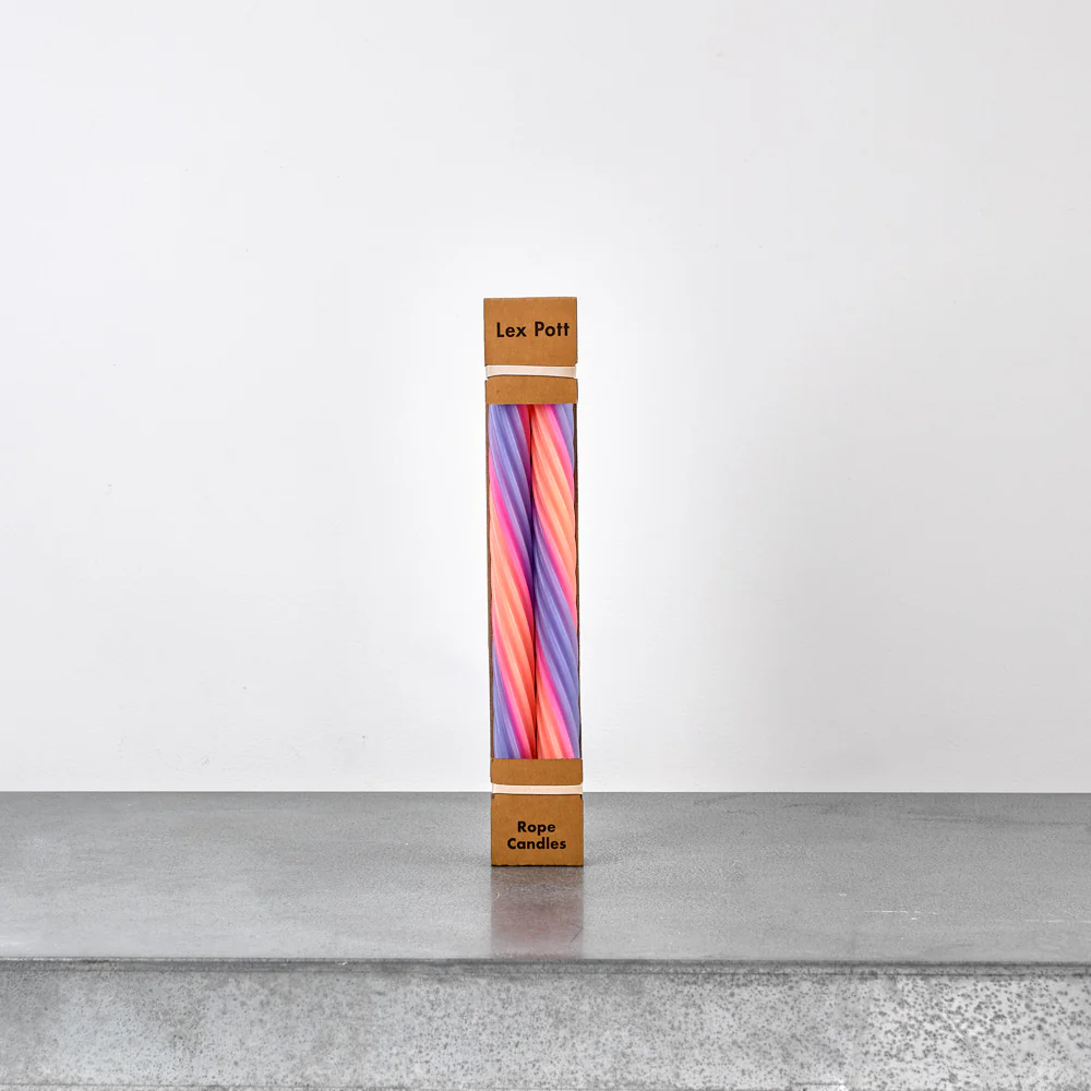 Set de 2 bougies Rope - Orange - Image 2