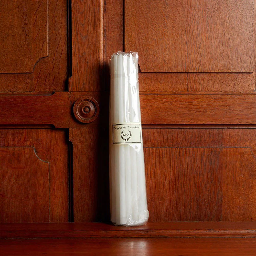 Set de 25 bougies fines - Blanc - Image 3