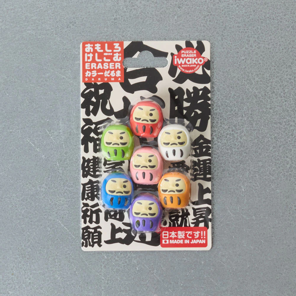 Set de 7 gommes - Daruma