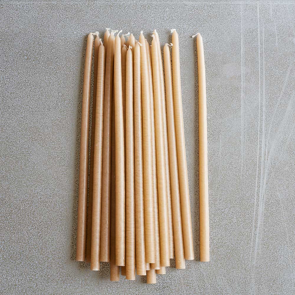 Set de 25 bougies fines - Lin - Image 2