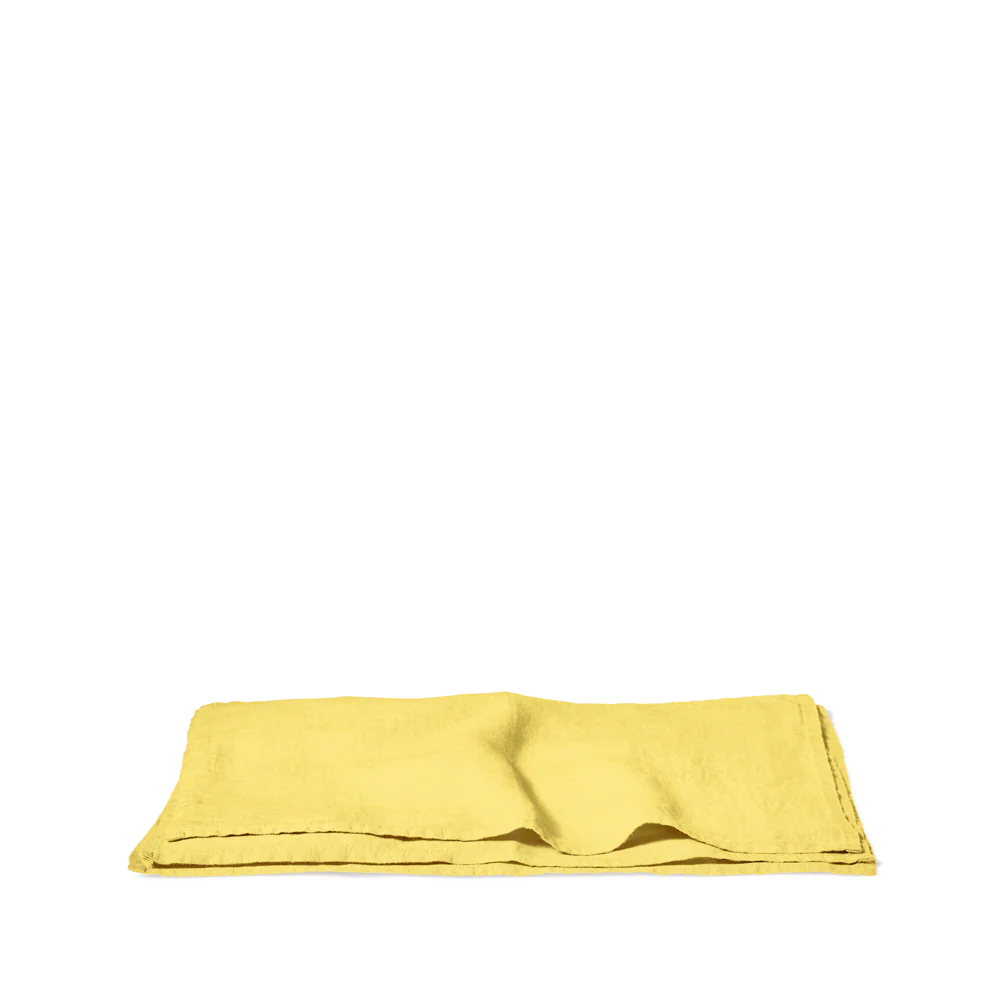 Set de table en lin lavé - Jaune Citronnade - Image 5