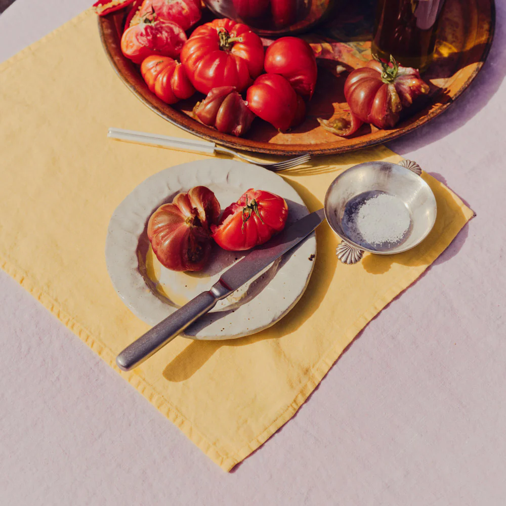 Set de table en lin lavé - Jaune Citronnade - Image 9