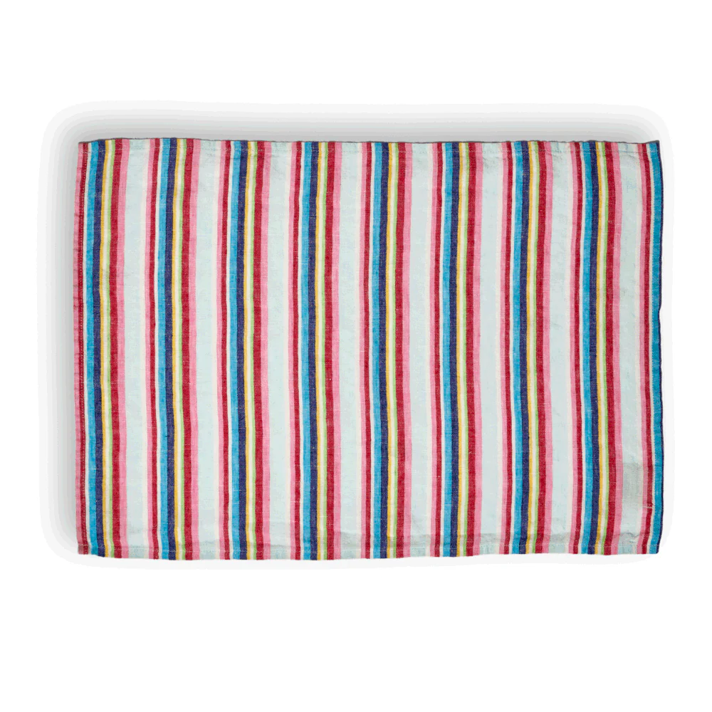 Set de table en lin lavé - Rayures Parasol - Image 5