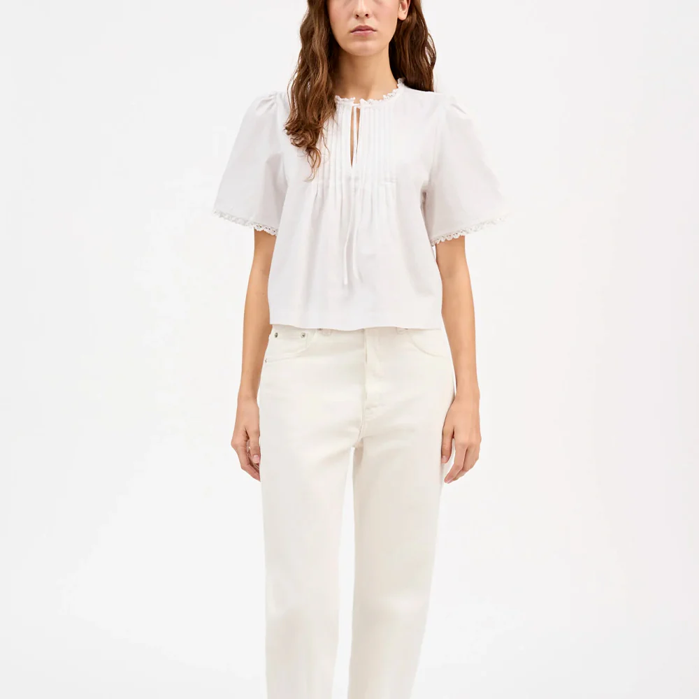 Skall Studio - Blouse Freesia - Blanc Optique - Image 3