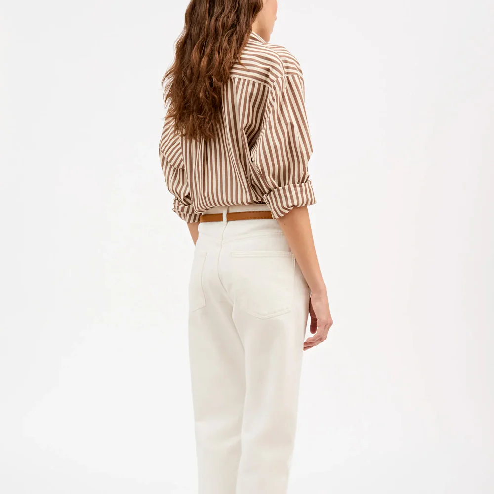 Skall Studio - Chemise Edgar - Marron & Ecru - Image 4