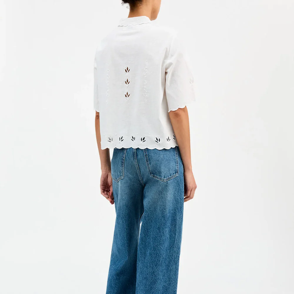 Skall Studio - Chemise Fleurie - Blanc Optique - Image 3