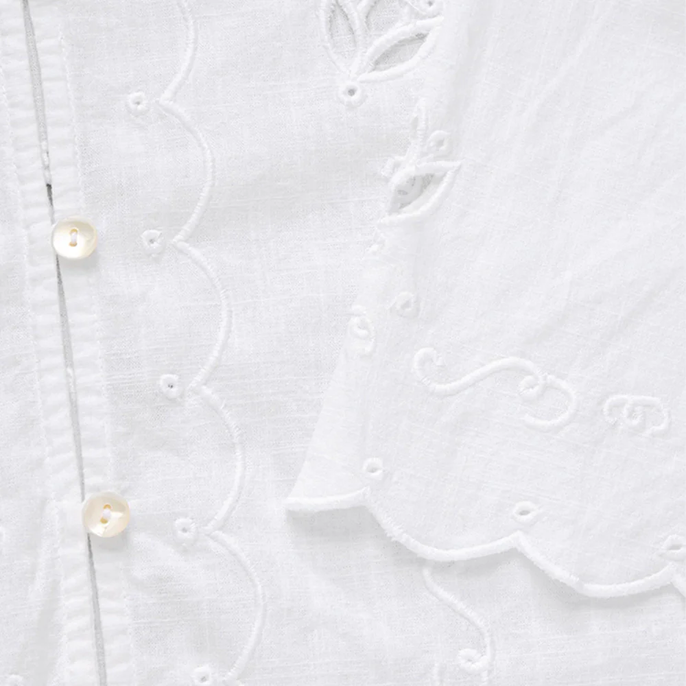 Skall Studio - Chemise Fleurie - Blanc Optique - Image 4