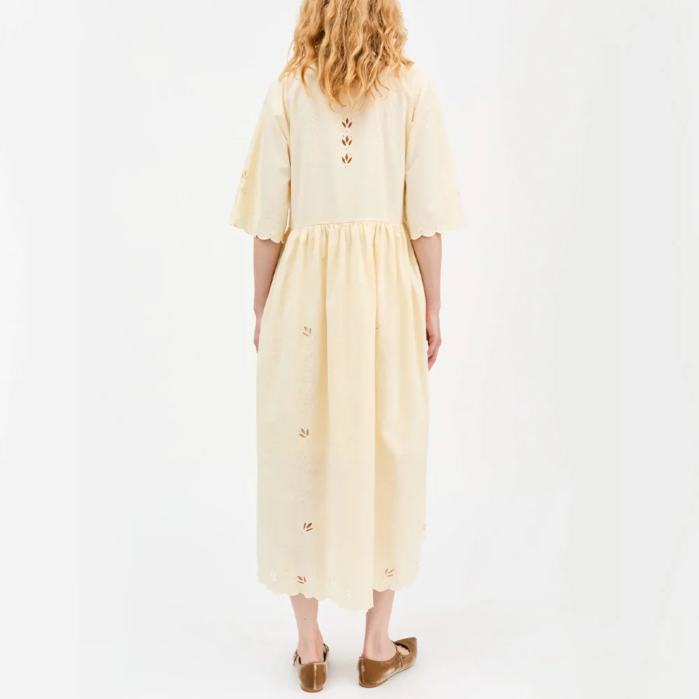 Skall Studio - Robe Fleurie - Jaune - Image 3