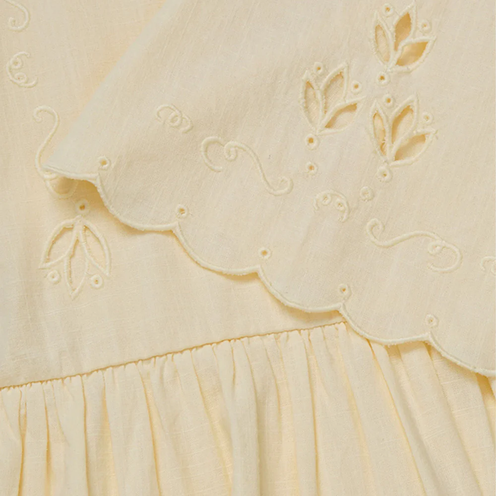 Skall Studio - Robe Fleurie - Jaune - Image 4
