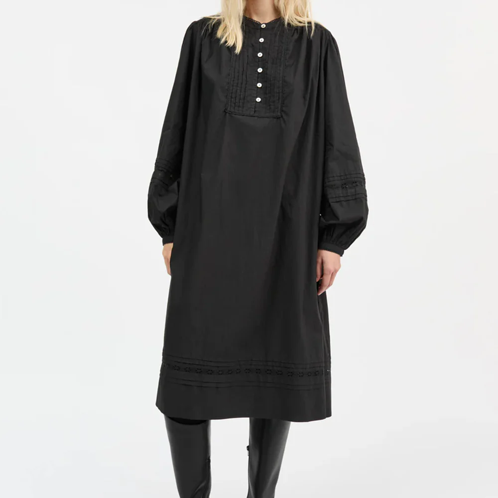 Skall Studio - Robe Leaf - Noir - Image 2