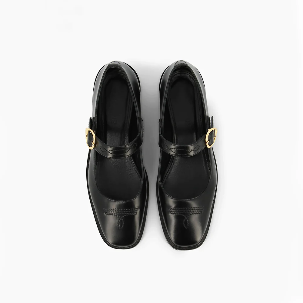 Socque - Ballerines Dolly - Noir - Image 3