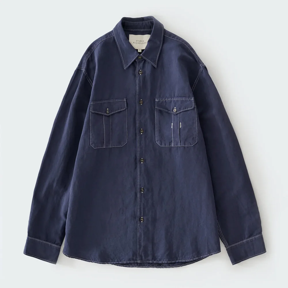 Studio Nicholson - Chemise Louro - Indigo
