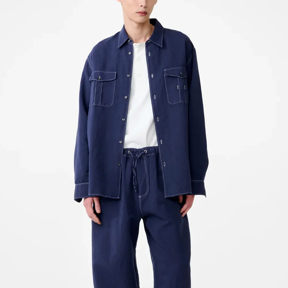 Studio Nicholson - Chemise Louro - Indigo - Image 2
