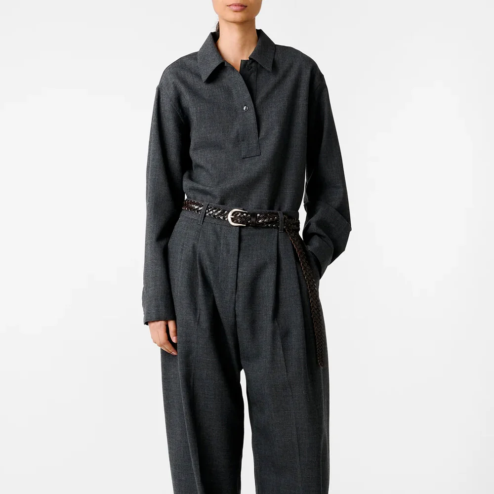 Studio Nicholson - Chemise Pinole - Ardoise Mélangée - Image 3