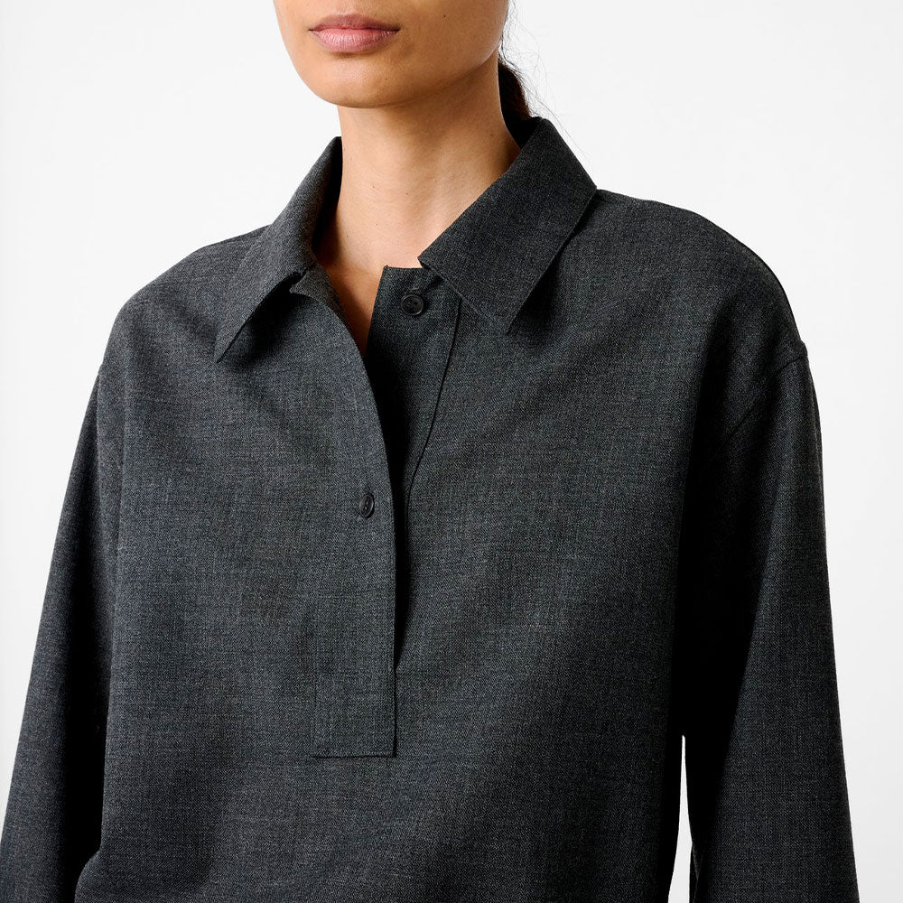 Studio Nicholson - Chemise Pinole - Ardoise Mélangée - Image 4