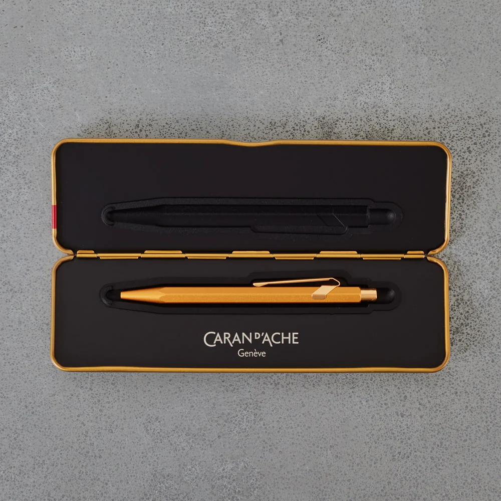 Stylo bille 849 COLORMAT-X - Gold - Caran d'Ache - Image 2