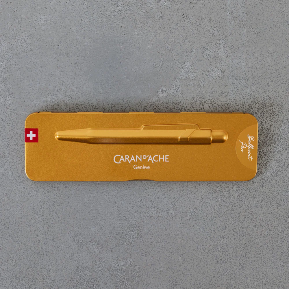 Stylo bille 849 COLORMAT-X - Gold - Caran d'Ache - Image 3