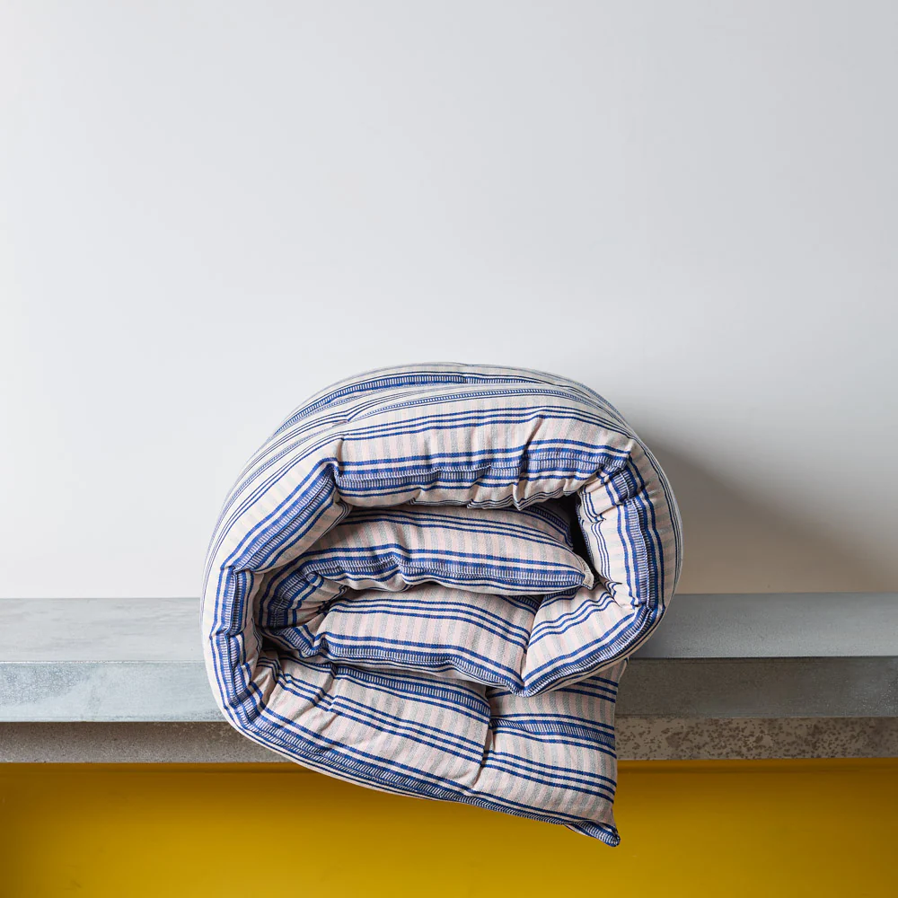 Sur-matelas - Bleu Rayures - Image 2