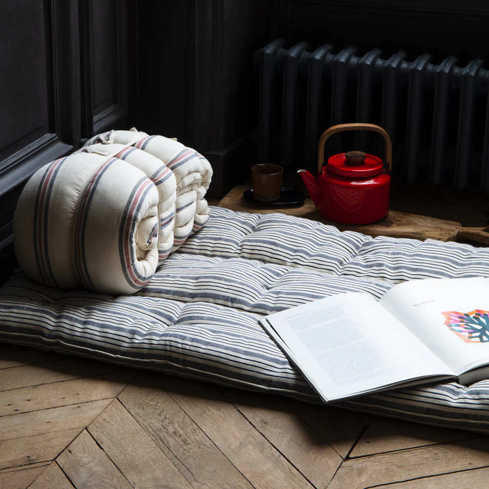 Sur-matelas - Rayé Bleu - Image 3
