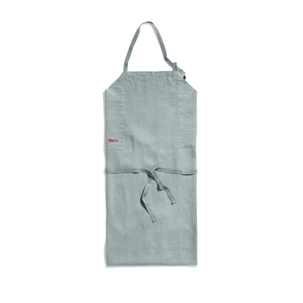 Tablier en lin lavé - Gris Vésuve - Image 2