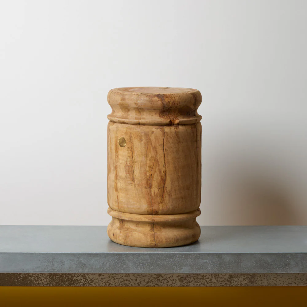 Tabouret en bois massif - Image 2
