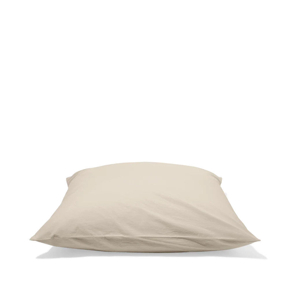 Taie d'oreiller en percale de coton - Beige Dune - Image 3