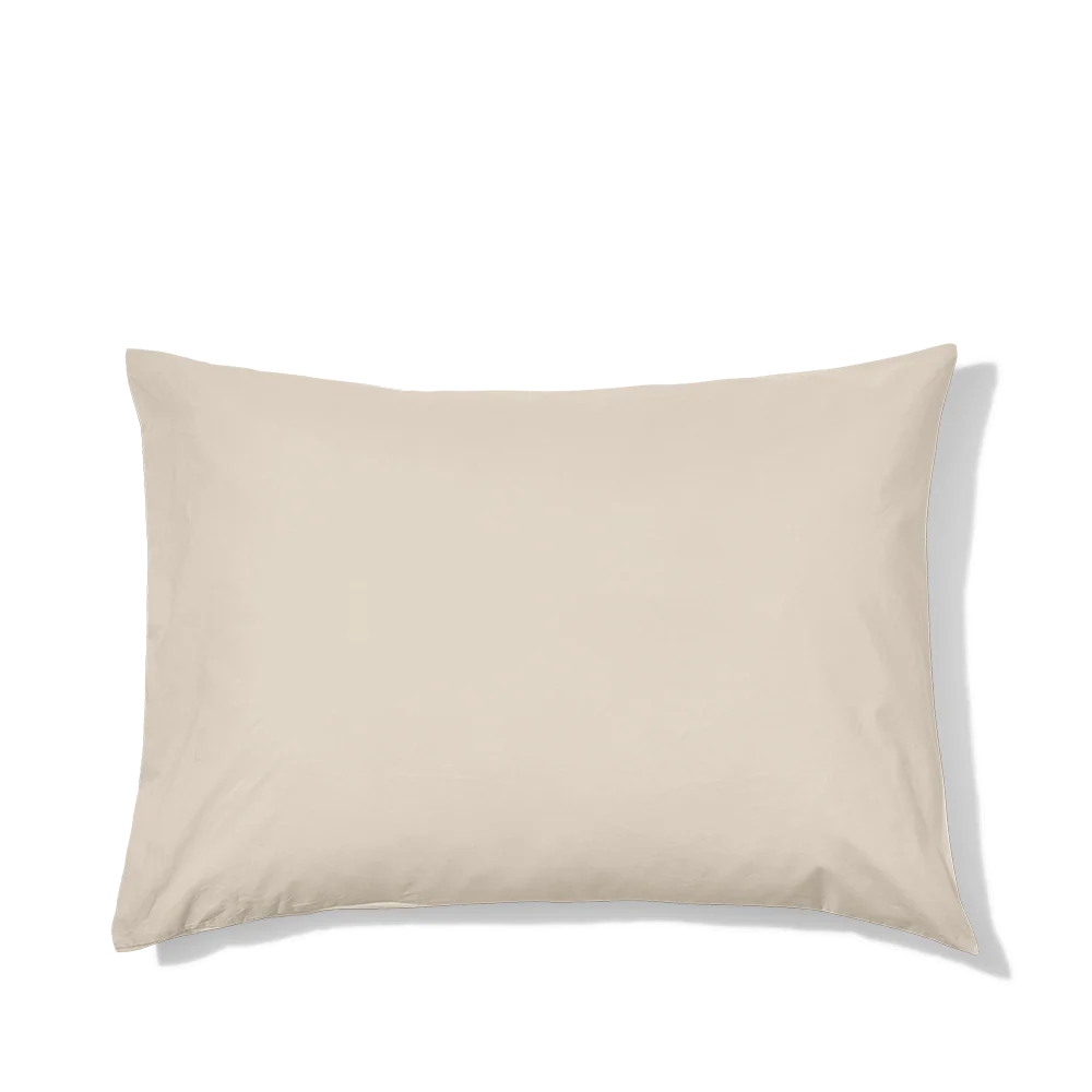 Taie d'oreiller en percale de coton - Beige Dune - Image 4