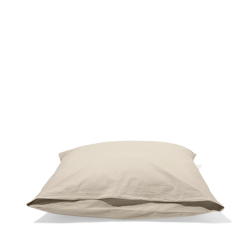 Taie d'oreiller en percale de coton - Beige Dune - Image 7
