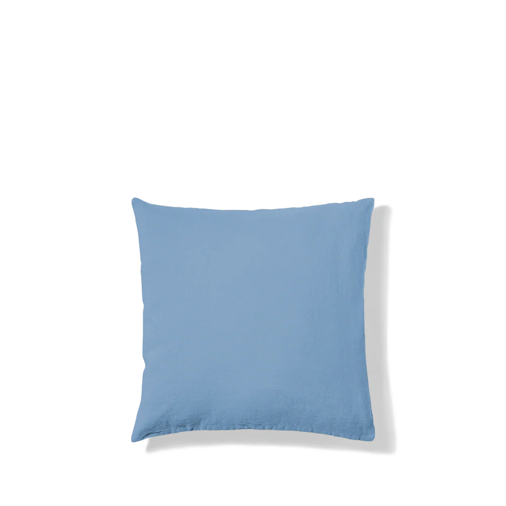 Taie d'oreiller en lin lavé - Bleu Primaire - Image 8