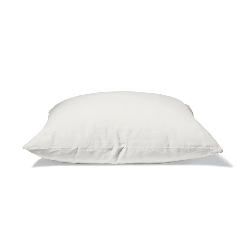 Taie d'oreiller en lin lavé - Blanc Coquillage - Image 10